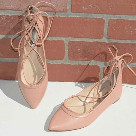 INC International Concepts lace up ballet flats - Picture 1 of 8